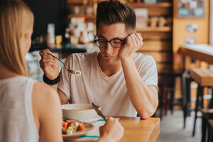 Man in need of eating disorder treatment program