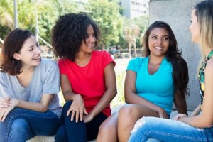 A group of women are happy they looked into the top residential eating disorder treatment centers